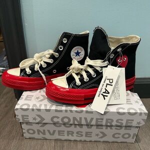 COPY - Converse x Comme des Garçons PLAY Chuck 70 Hi Black/Red Men 3 Women 5